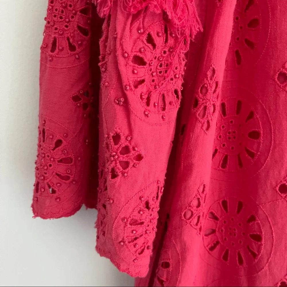 Anthropologie Eyelet Lace Tunic Dress